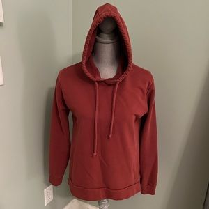 Chaser autumn rust orange hoodie from Evereve.